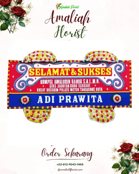 Papan Bunga Ucapan Selamat Ambowetan